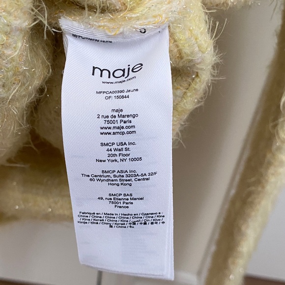 Maje Yellow Cardigan Sweater - Picture 8 of 15